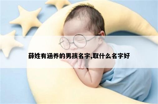 薛姓有涵养的男孩名字,取什么名字好